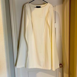 Eloquii Satin/Silk Blend Cape Dress